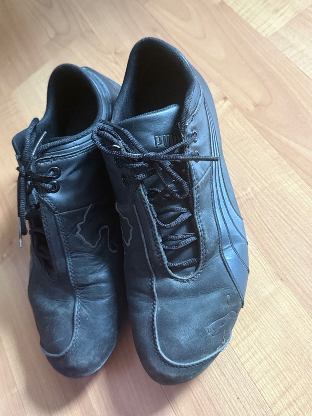 Puma Men’s Black speedcat Leather Lace-Up Sneakers